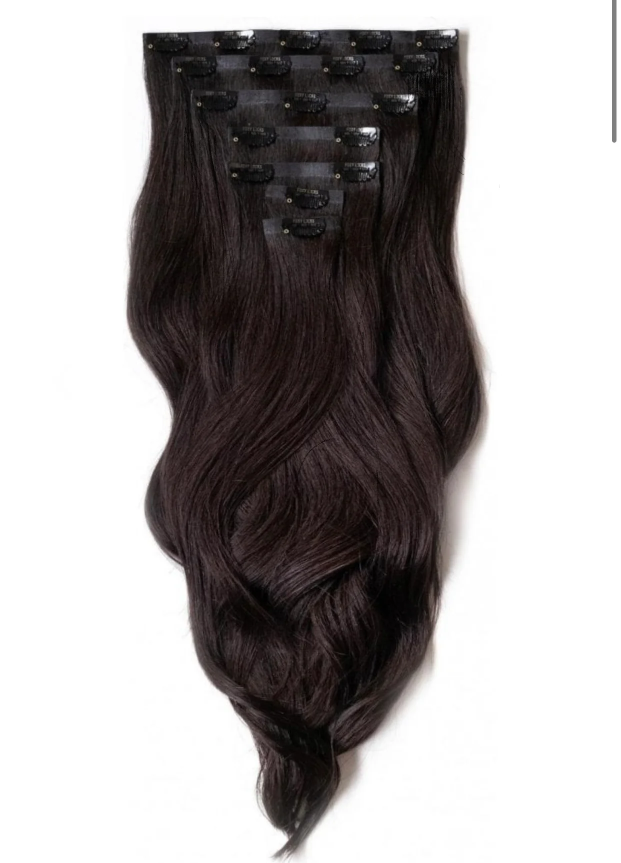 8-piece 20" Human Hair Clip-in Hair Extensions - Image 5